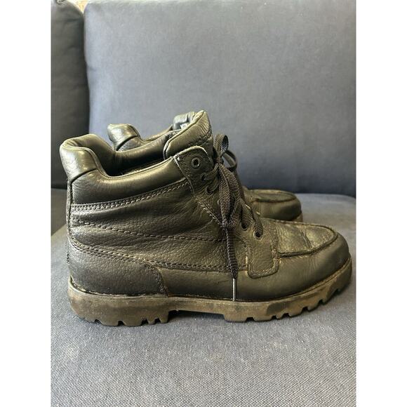 Rockport Hydroshield Ankle Boots Mens 12 M Black Waterproof Moc Toe Lace Up Work - Picture 5 of 8